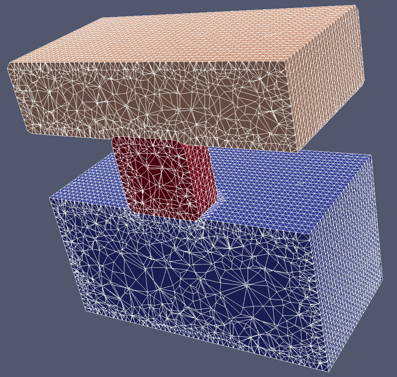 FEM mesh step 1, no material 2